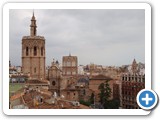 View to the Cathedral and El Miguelete Bell Tower