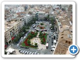 Looking down on the Plaza de la Reina