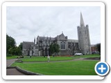 Denise in front of St. Patrick's Cathedral (founded 1191)