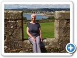 Denise on the Castle walls