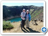Denise and Peter in front of the Kerið caldera