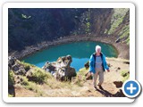 Denise infront of the Kerið caldera