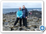 Peter and Denise at the Causeway (what's with the stomach bulge!)