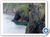 Close up of the cliffs near Carrick-a-rede