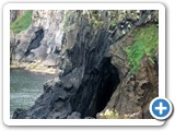 Large cave in the Carrick cliffs