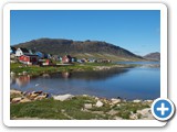 One edge of Qaqortoq's lake (Lake Tasersuaq)
