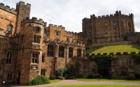 Durham Castle with the student accommodation in the Keep