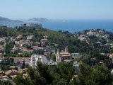 Marseille suburbs and coastline