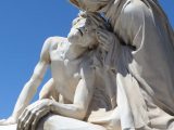 Close up of the sculpture