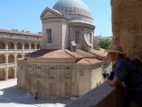 Peter in the inner courtyard in front of the chapel