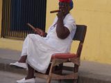Slightly out of focus Havana resident