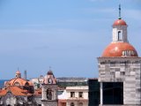 Roofline with cathedral tower and lighthouse in shot
