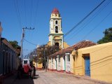 Typical street with view of the Church and Monastery of Saint Francis