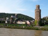 Approaching one of the many lovely towns on the Rhine