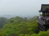 A misty Kyoto from the temple grounds