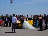 The wedding video in the car park! (Complete with camera drone)