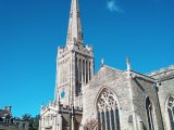 St. Peter's (yay!) Church, with 210 foot tower and spire